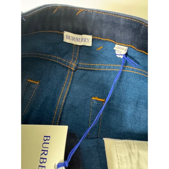 Burberry Women's Blue Heavyweight Denim Cotton Mini Skirt US 10 UK 12 EU 44 - Picture 10 of 16